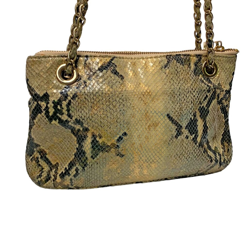 DKNY Metallic Python Print ‎ Leather Convertible … - image 8